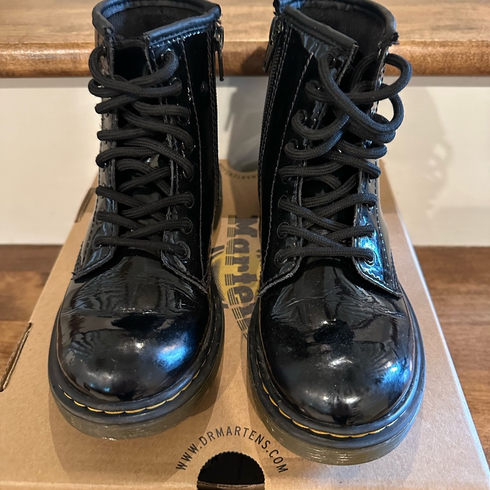 Size 1 Youth Black Patent Leather Dr. Martens